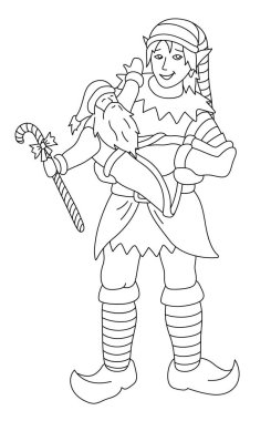 Çizgi roman sayfası için güzel monokrom doğrusal vektör illüstrasyonuName