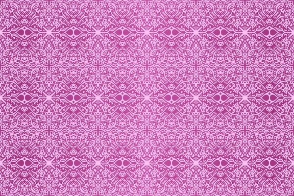 Beau Fond Vectoriel Avec Motif Sans Couture Tribal Rose Coloré — Image vectorielle