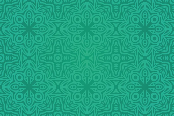 Beau Fond Vectoriel Avec Motif Sans Couture Vert Coloré Abstrait — Image vectorielle
