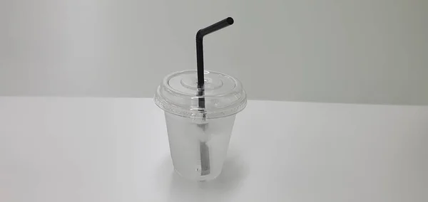 Copo Plástico Para Bebidas Água — Fotografia de Stock