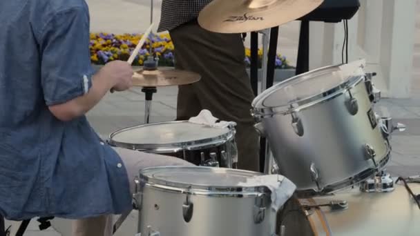 Concerto Sobre Instrumentos Percussão — Vídeo de Stock