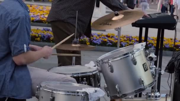 Konzert Auf Der Straße — Stockvideo