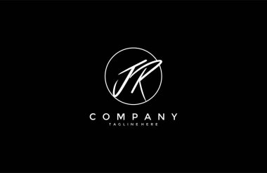 Çember Kaligrafi İmza Harfi JR Logotype