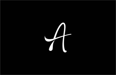 Basit Biçim İmza Harfi A Logosu