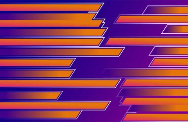 Soyut Dikdörtgenler Şeklini İzole Mavi Gradyan Arkaplanı