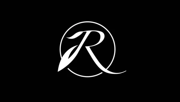 Kreis Letter Typography Font Logo Einfach — Stockvektor
