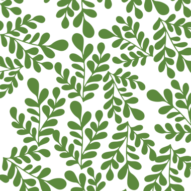 Taze Yeşil Yapraklar Kusursuz Botanik Desen