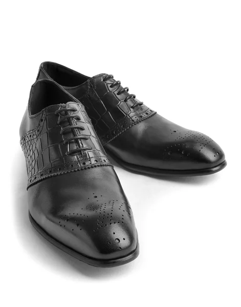 Pair of leather men's shoes — Stock Photo, Image