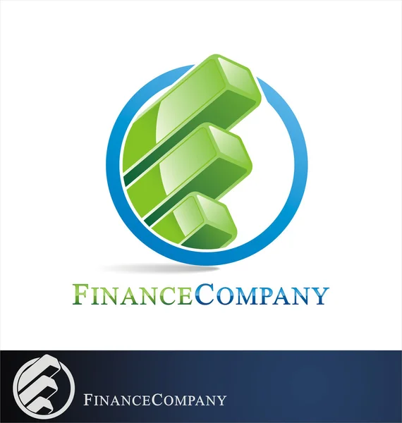 Финансовый логотип Стоковый вектор