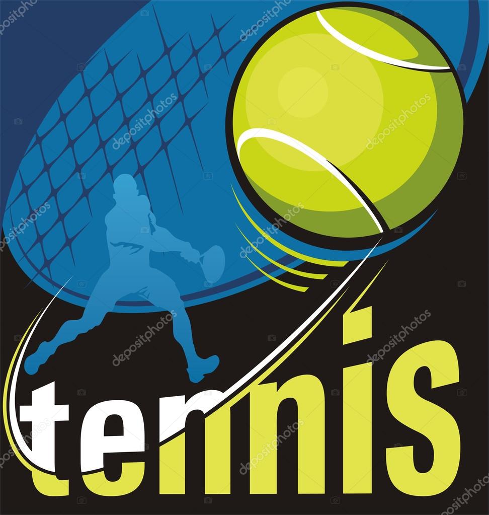 Tennis vector poster