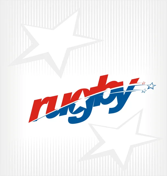 Rugby logo wektor, rugby obraz symbol — Wektor stockowy