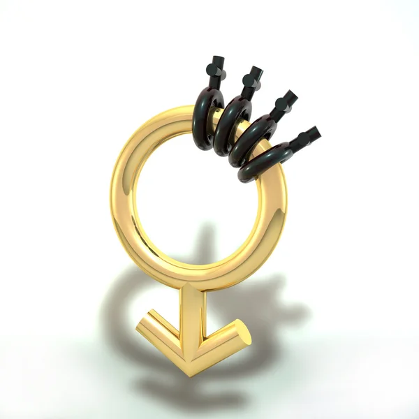 Чоловічий і жіночий символ — стокове фото