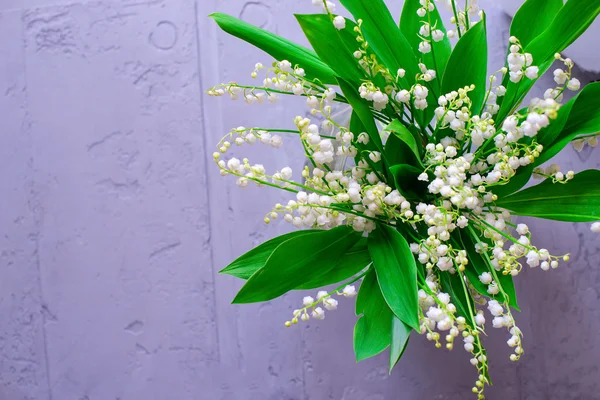 Bukiet mały biały kwiat konwalia — Zdjęcie stockowe