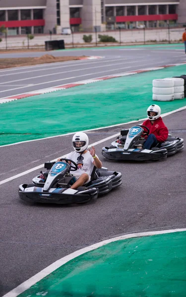 Portimao, Portugal - OCTUBRE 4: Pilotos desconocidos compitiendo — Foto de Stock