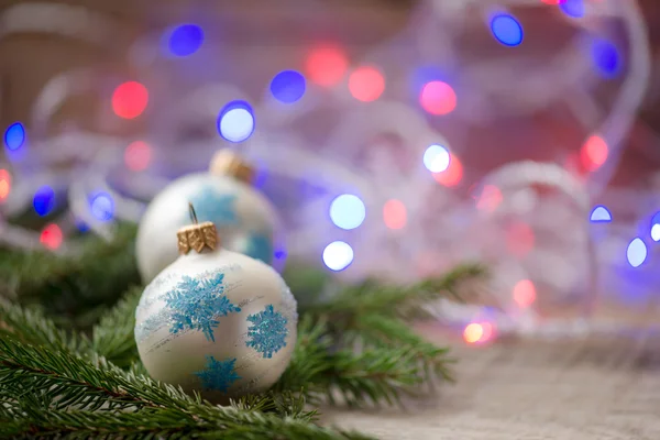 Christbaumkugeln, Tannenbaumschmuck — Stockfoto