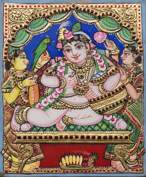 Example of Thanjavur Painting Style. — Stock Photo, Image