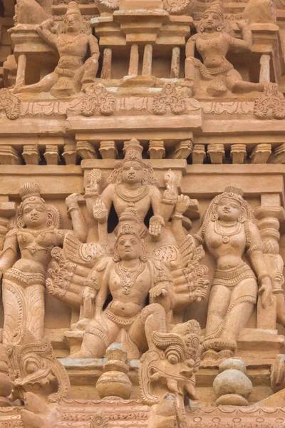 Shiva staty på tempel i Thirumayam. — Stockfoto
