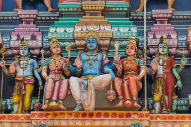 Kothamargalam tapınağında Lord Shiva ve maiyeti.