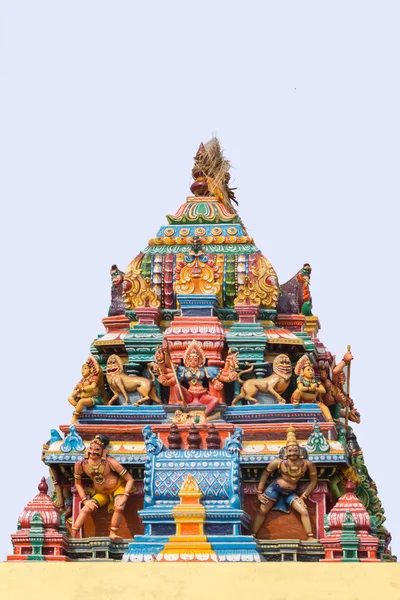 Statua di Durga sul tempio Mariamman a Kothamargalam . — Foto Stock