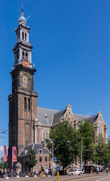 The Westerkerk against blue sky. — Stock Photo, Image