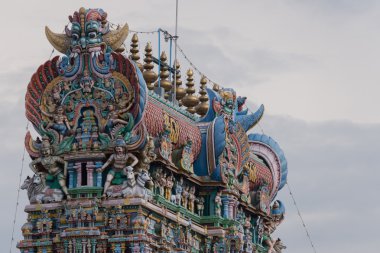 Doğu Gopuram üst closeup.