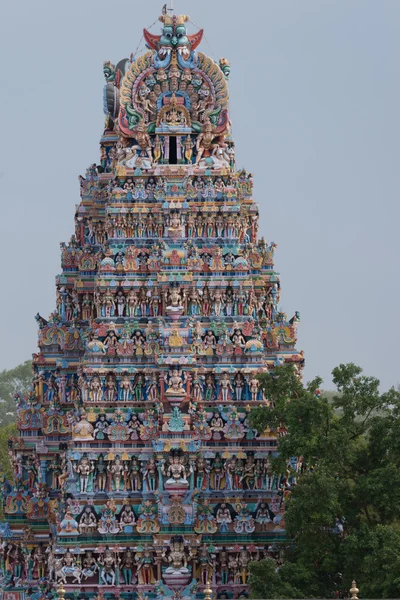 Gros plan de Vimanam sur le terrain du temple . — Photo