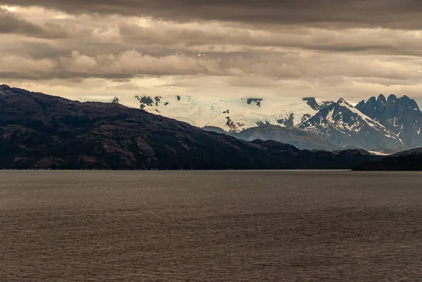 Sarmiento Channel Чилі Грудня 2008 Amalia Glacier Fjord Льодовикові Поля — стокове фото