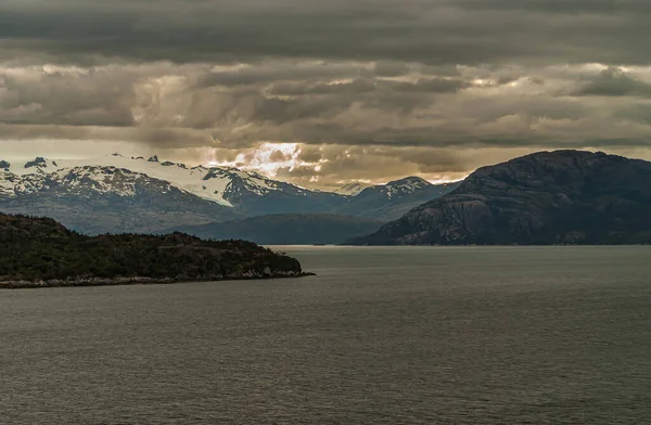 Sarmiento Channel Χιλή Δεκεμβρίου 2008 Amalia Glacier Και Fjord Πεδία — Φωτογραφία Αρχείου