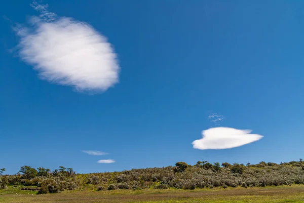 Isola Riesco Cile Dicembre 2008 Meteora Cadente Astronave Volante Nube — Foto Stock