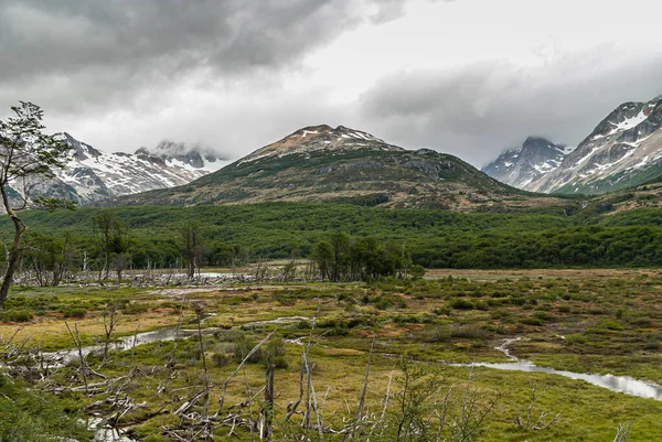 Ushuaia Tierra Del Fuego Argentina Prosince 2008 Bojové Hory Přírodní — Stock fotografie