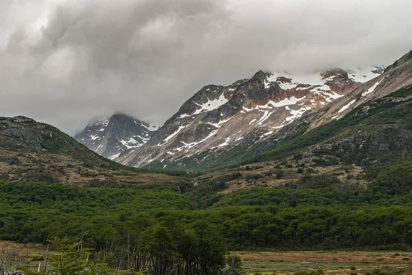 Ushuaia Terre Feu Argentine Décembre 2008 Montagnes Martiales Dans Réserve — Photo