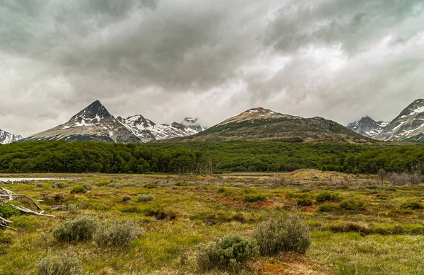 Ushuaia Tierra Del Fuego Argentinië December 2008 Martial Mountains Nature — Stockfoto