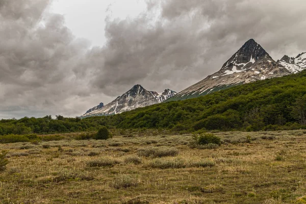 Ushuaia Tierra Del Fuego Argentina Prosince 2008 Bojové Hory Přírodní — Stock fotografie
