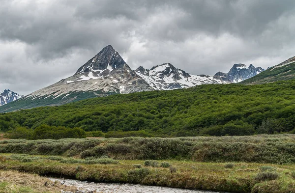 Ushuaia Terra Del Fuoco Argentina Dicembre 2008 Montagne Marziali Nella — Foto Stock