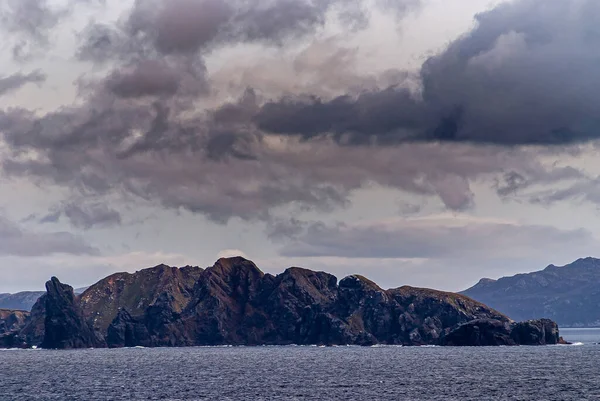 Cape Horn Wollaston Islands Чилі Грудня 2008 Закриття Чорних Порід — стокове фото