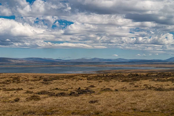 Falkland Islands December 2008 Wide Windswept Bare Landscape Dry Land — Stock Photo, Image