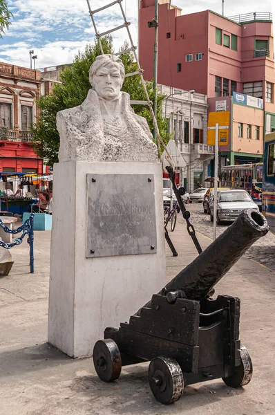 Buenos Aires Argentina Diciembre 2008 Barrio Boca Busto Piedra Blanca — Foto de Stock