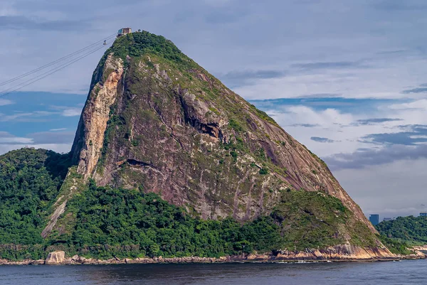 Rio Janeiro Brazília December 2008 Közelkép Sugarloaf Hegy Kábel Autó — Stock Fotó