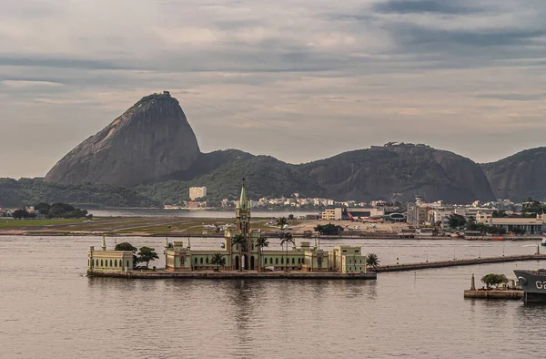 Rio Janeiro Brazilië December 2008 Groenachtig Ilha Fiscaal Paleis Museumgebouw — Stockfoto