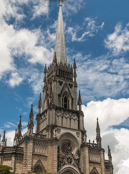 Petropolis Brésil Décembre 2008 Spire Partie Tour Cathédrale Saint Pierre — Photo