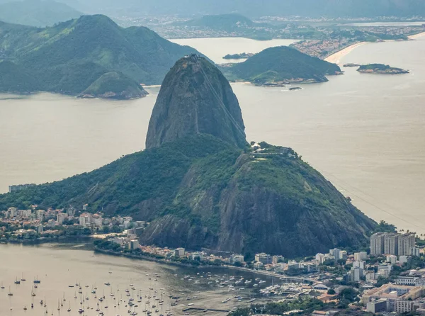 Rio Janeiro Brazília December 2008 Légi Kilátás Sugarloaf Hegy Bejárat — Stock Fotó