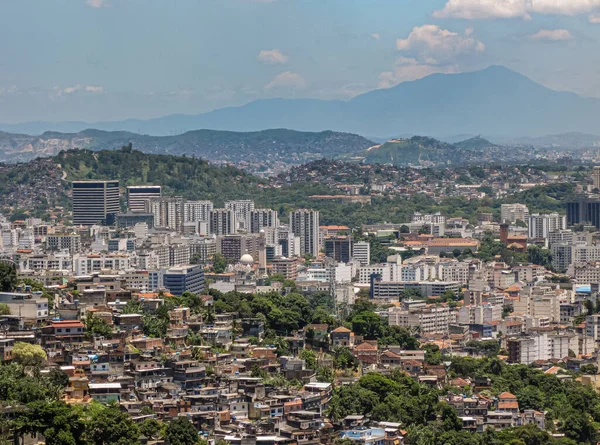 Río Janeiro Brasil Diciembre 2008 Vista Aérea Pobre Favela Ladera — Foto de Stock