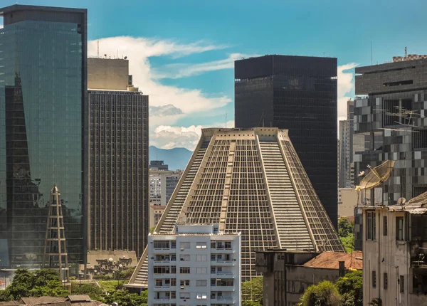 Rio Janeiro Brasil Dezembro 2008 Catedral Metropolitana São Sebastião Edifício — Fotografia de Stock