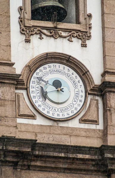 Rio Janeiro Brazil December 2008 Centro District Closeup Date Clock — Stock Photo, Image