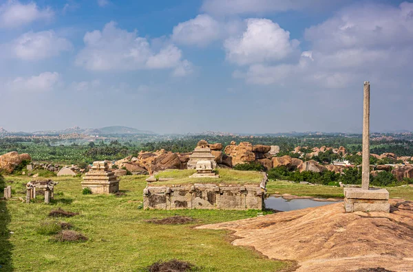 Hampi Karnataka Hindistan Kasım 2013 Sunset Hill Namı Diğer Hemakatu — Stok fotoğraf