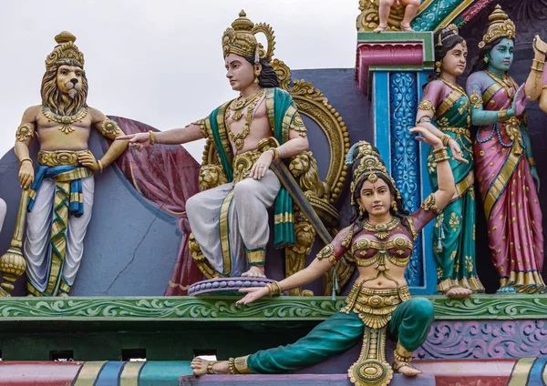 Kadirampura Karnataka India November 2013 Sri Murugan Tempel Kleurrijke Beelden — Stockfoto