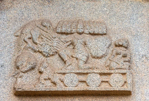 Хампи Карнатака Индия Ноября 2013 Года Храм Хазара Рама Крупный — стоковое фото