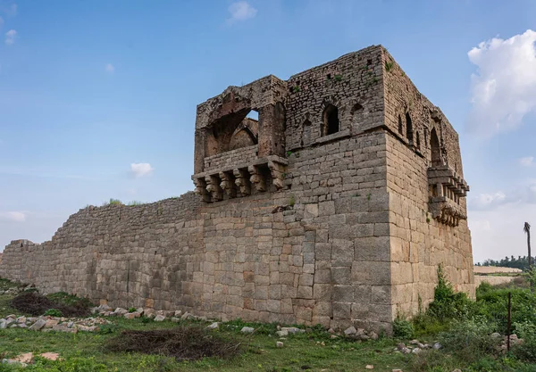 Hampi Karnataka India November 2013 Gray Brown Stone Mohammadan Watch — 스톡 사진