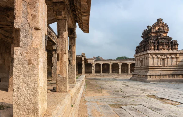 Hampi Karnataka India November 2013 Sri Krishna Temple Ruins Desolated — Stock Photo, Image