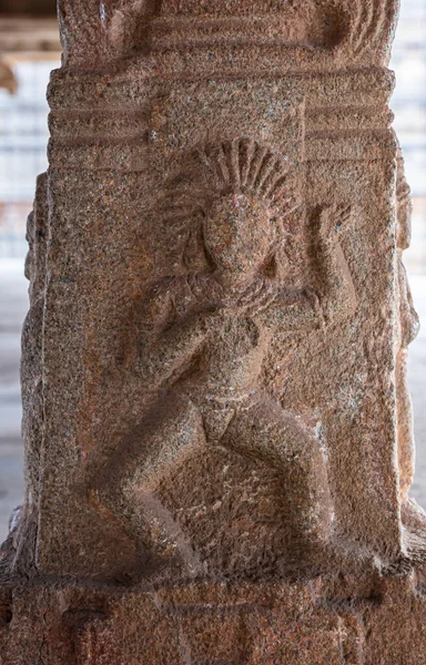 Hampi Karnataka India November 2013 Sri Krishna Temple Ruins Closeup — Stock Photo, Image